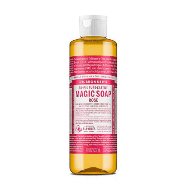 Dr Bronner's Liquid Castile Soap - Rose